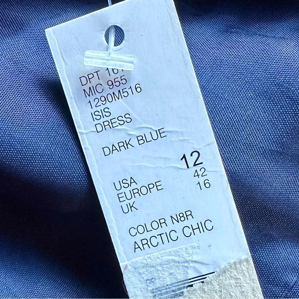 NWT! Antonio Melani Dark Blue Isis Dress - Picture 6 of 8